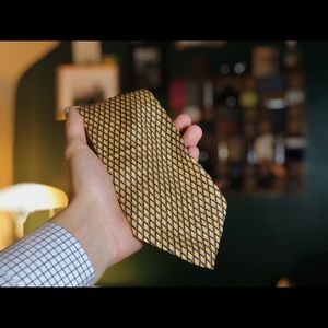 Yellow and Black Ralph Lauren tie SOLD